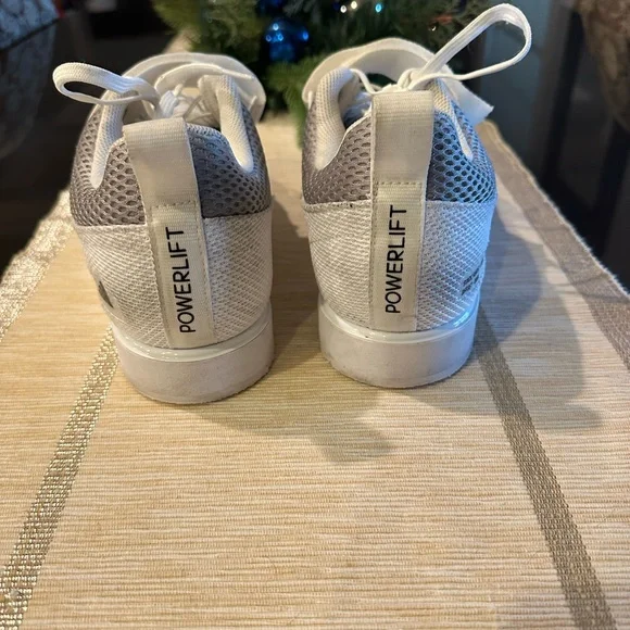 Adidas  Powerlift Weightlifting Shoes White/Black- Size 10.5 - Picture 4 of 9